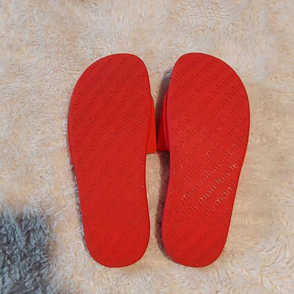 Lululemon Restfeel Womens Comfortable Slip-on Sandals Solar Orange - Picture 9 of 12